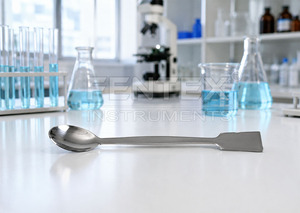 Cuchara de laboratorio de doble cabezal de acero inoxidable, espátula, herramienta de muestreo químico, resistente a la corrosión, alta calidad - Product Image 3
