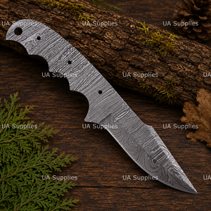 Hojas de Cuchillo de Acero de Damasco Hechas a Mano con Punta Caída, 0.5mm de Grosor, para Caza, Fabricación de Cuchillos Personalizados, Proyectos DIY, Fábrica OEM - Product Image 4