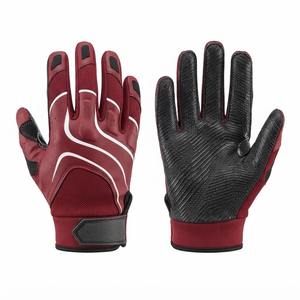 Gants de football américain personnalisés pour hommes adultes, entraînement en extérieur, respirants, antistatiques, adhérence pour receveur, personnalisables pour équipe sportive - Product Image 2