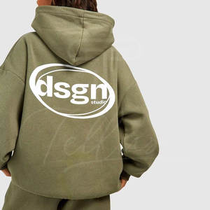 Survêtement personnalisé pour femmes, manches longues, coton, haut court à capuche, survêtement slim fit pour femmes - Product Image 3