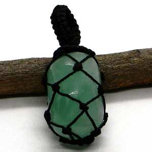 จี้หินแคลเซโดนีสีเขียวทำมือ เงินแท้ 925 ชุบทอง 18K สร้อยคอ unisex เครื่องประดับอัญมณี รับรองโดย IGI ขายส่ง - Product Image 1