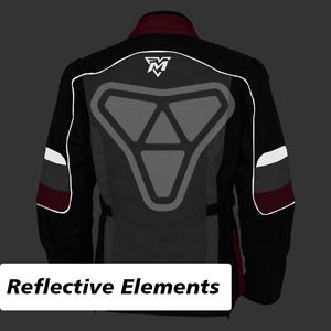 Blouson d'été pour moto pour hommes et femmes, équipement de moto avec rembourrage de protection, tissu Cordura, visibilité nocturne améliorée - Product Image 5