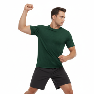 โรงงานมืออาชีพ เสื้อยืดผ้าฝ้ายถัก 100% แบบสั่งทำได้ คุณภาพเยี่ยม มาตรฐานส่งออก สวมใส่สบาย สไตล์สปอร์ต ทรงปกติ - Product Image 4