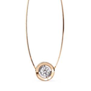 จี้เพชรทรงกลมเจียระไนแบบบริลเลียนท์จาก Designer Lab Grown Diamond สร้อยคอเครื่องประดับหรูหราสง่างาม เหมาะสำหรับของขวัญขอแต่งงานหรือของขวัญวันครบรอบ - Product Image 1