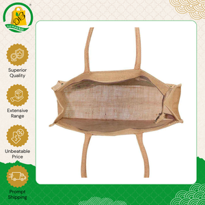 Sac de shopping en satin et jute imprimé sur mesure avec poignée, de bonne qualité, fourni directement par l'usine, à prix abordable - Product Image 6