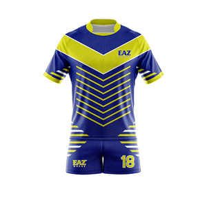 Wholesale Rugby Uniform Sublimation Rugby Jersey And Shorts Set OEM ODM Custom Sports Apparel Manufacturer For Clubs Team Custom - Product Image 1