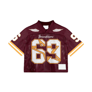 Camiseta de malla vintage para hombre, estilo urbano, personalizada, holgada, de secado rápido, transpirable, para hockey sobre hielo y fútbol, 100% poliéster - Product Image 5