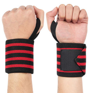 สายรัดข้อมือปรับระดับได้ ทำจากผ้าฝ้าย/นีโอพรีน พร้อมเชือกผูกสำหรับออกกำลังกาย ยกน้ำหนัก ดีไซน์ทนทาน - Product Image 5