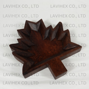 Cuencos de Masa de Madera de Acacia Natural al por Mayor, Cuencos de Masa en Forma de Hoja de 4 Hojas para Velas del Día de San Patricio desde Vietnam - Product Image 4