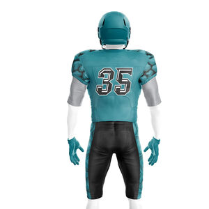 Maillot de football de protection style professionnel |   Maillot en mesh sublimé personnalisé avec manches courtes rembourrées |   Uniformes d'équipe avec logo brodé - Product Image 6