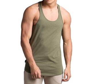 Camiseta sin mangas para hombre, ecológica, de mezcla de algodón y bambú, antibacteriana, blanca, ropa básica de moda sostenible - Product Image 1