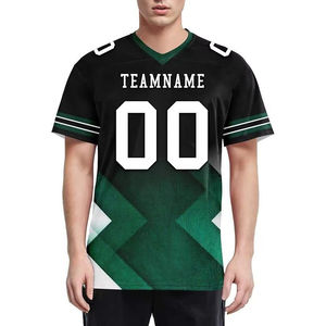 Maillot de football américain personnalisé avec logo, vente en gros, pas cher, vierge, sublimation, court, respirant, meilleur design, sur mesure, taille XL, haut de gamme - Product Image 2