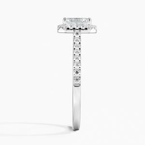 Anillo BOJ 08 con Corte Asscher, Plata 925, Adornado con Halo Odessa, Anillo de Diamantes de 2ct, Color D, VVS1, Moissanita, Certificado GRA, Precio Bajo - Product Image 3