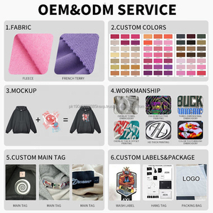 เสื้อสเวตเตอร์แขนหมุนทรงหลวมผ้าฟลีซสำหรับผู้ชายเสื้อมีฮู้ดและสเวตเชิ้ตขนาดใหญ่พิเศษสำหรับใส่ฤดูใบไม้ร่วงและฤดูหนาว - Product Image 6