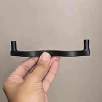 Poignées de meuble modernes minimalistes en fer noir, forme barre, quincaillerie durable pour tiroirs de cuisine, commodes et portes de placard