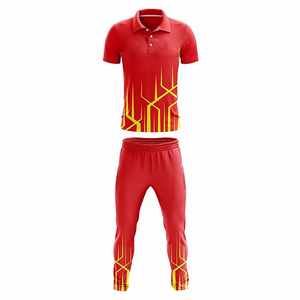Premium Custom Cricket Uniform Set for Professional Teams Sublimated <b>Short</b> Sleeve Jersey and <b>Trouser</b> Adult Wholesale - Product Image 2