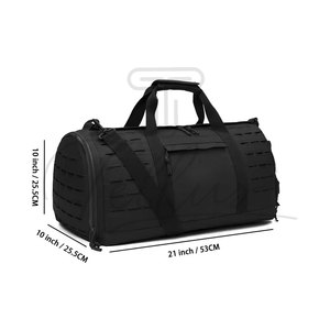 Bolsa Deportiva de Gimnasio y Viaje, Moderna, con Logotipo Personalizado, Negra, Colores Personalizados, Nailon, Capacidad de 30-40L, Venta al Por Mayor - Product Image 6