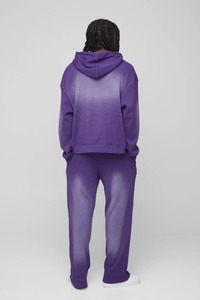 ชุดวอร์มคุณภาพสูง 600GSM สำหรับฤดูหนาวและฤดูใบไม้ร่วง สไตล์วินเทจ ฝึกซ้อม แนวสตรีทอเมริกัน พิมพ์ลายกราฟิกโลโก้แบบพัฟ ซิป ชุดเซ็ต 2 ชิ้น สำหรับผู้ชาย - Product Image 2