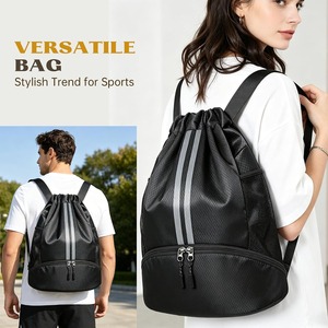 Mochila Deportiva con Cordón y Compartimento para Zapatos, Bolsa Deportiva para Fútbol, Baloncesto, Natación, Playa, Viajes, Hombres, Mujeres, Venta al Por Mayor - Product Image 5