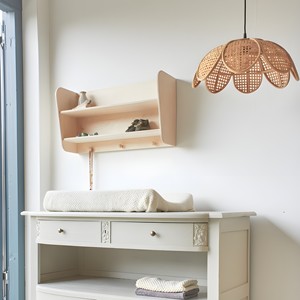 Lámpara colgante de ratán para niños, diseño de pétalos de flores, pantalla de lámpara natural de la mejor calidad para dormitorio de niños - Product Image 6