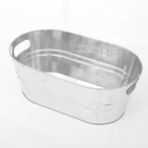 Restaurant Use Metal Ice Beverage Tub Stainless Steel Party Cooler Bucket Wine <b>Beer</b> <b>Chiller</b> Tub Bar Use - Product Image 4