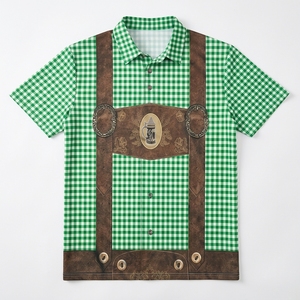 Pantalones cortos bávaros de cuero genuino de alta calidad al por mayor para hombre, trajes originales de Lederhosen para el Oktoberfest alemán. - Product Image 3