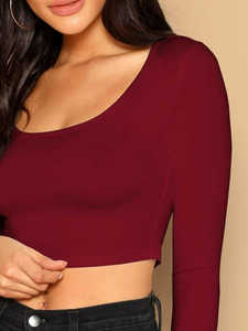 Camiseta Corta de Algodón Premium para Mujer, Corte Ajustado, con Logotipo Personalizado, Transpirable, Cuello Redondo, para Chicas - Product Image 5