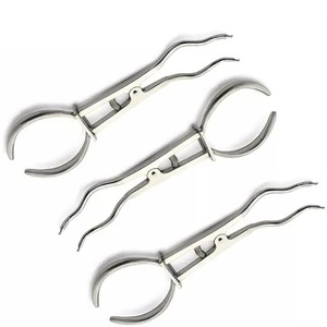 Pinces de fixation de barrage en caoutchouc pour dentiste, outils de réparation de barrage en caoutchouc, conception personnalisée, instruments médicaux en acier inoxydable - Product Image 4