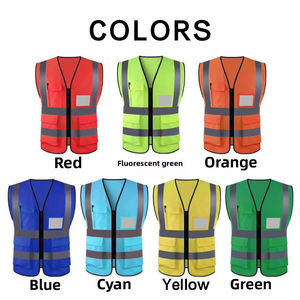 เสื้อกั๊กนิรภัยสะท้อนแสง ANSI Class 2 EN ISO 20471 สำหรับงานก่อสร้าง  โลโก้สั่งทำได้ ระบายอากาศได้ดี ไซส์ XXXL - Product Image 6