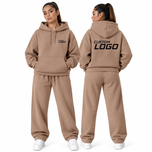 Women's Oversized Hoodie Tracksuit <b>Set</b> Premium Fleece Hoodie Jogger <b>Set</b> For Women Streetwear Hoodie And <b>Sweatpants</b> <b>Set</b> - Product Image 6