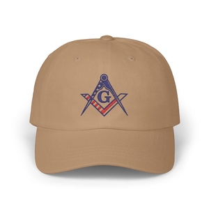Gorra de béisbol de algodón con bordado de la bandera estadounidense, estilo patriótico, para maestro masón de la Blue Lodge. - Product Image 2