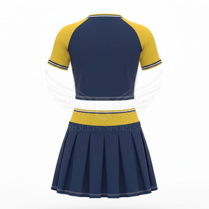 Diseña tu Propio Uniforme de Animadoras, Uniforme Deportivo Transpirable de Poliéster, Servicio OEM, Tela Suave para Prácticas - Product Image 2