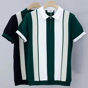 Camisa de algodón antiarrugas de punto sólido con bordado en la solapa y botones, estilo oversize - Product Image 1