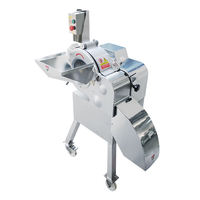 Dezoton Commerciële Kleine Automatische Fruit- en Granulaat Snijmachine Nieuwe Staat Groente Wortel Aardappel Komkommer Ui Snijmachine