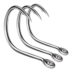 ตะขอเหล็กกล้าคาร์บอนสูงสำหรับตกปลาน้ำจืดปลาเทราท์ใช้ปรับแต่งขนาดและสีได้ - Product Image 3