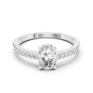 Purecarat Élégant Or Jaune Pavé Diamant Bague de Fiançailles Élégant Diamant Bagues Collection - Product Image 1