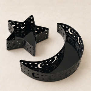 Bandeja de Metal con Diseño de Luna y Estrella para Decoración de Ramadán, Plato de Servir Hueco de Hierro para Eid Mubarak, Decoración Islámica para Mesa del Hogar - Product Image 3