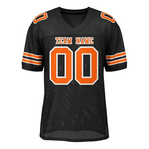 Camiseta de Fútbol Americano Personalizada al por Mayor, Hecha a Medida, Transpirable, 100% Poliéster, Logotipo Frontal, Secado Rápido - Product Image 4