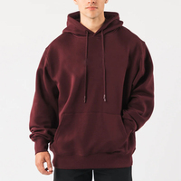 Sweat à capuche oversize pour homme en molleton de coton doux de qualité supérieure, coupe décontractée, manches longues, poche kangourou, style urbain moderne