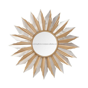 Espejo colgante de pared de Metal con acabado de recubrimiento de polvo gris, forma redonda, nuevo diseño, lo mejor para la decoración del hogar y la sala de estar - Product Image 4