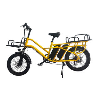 Bicicleta eléctrica de aleación de aluminio con freno de disco de 20 pulgadas, 48V 15ah * 2 baterías de litio duales, para reparto y transporte de carga - Product Image 1