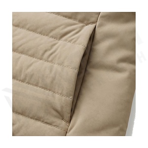 Hooded Quilted Jacket Women Winter Full Sleeve Polyester Filling Solid Color Zipper Closure Regular Length - Product Image 5