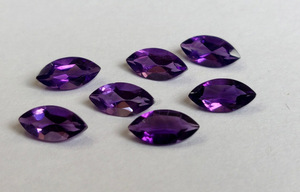 Pierres précieuses d'améthyste naturelle taille marquise, violettes, facettées, en vrac, pour la fabrication de bijoux, vente en gros, sur mesure, fabrication indienne - Product Image 4