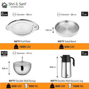 Nifty 72 PCS Juego de vajilla de acero inoxidable para 6 personas - Product Image 5