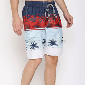 Holiday <b>Men</b> Swim <b>Trunks</b> Solid Casual Lightweight Swimming Beach Shorts Quick Dry Breathable Fabric Drawstring Waist Water Sports - Product Image 4