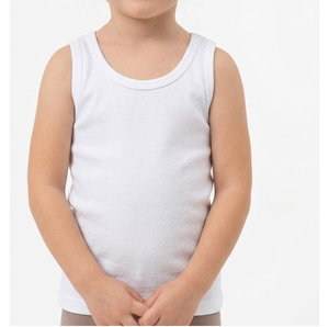 Summer <b>Boys</b> Vest Girls Tank Tops Knitted Spandex Cotton Casual Style Plain Blank Kids Infants Tank Tops Breathable for Children - Product Image 1