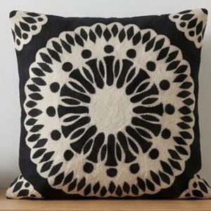 Top Quality Bohemian Geometric <b>Throw</b> <b>Pillow</b> Cover Square Black and Cream Screen Printed Washable Decorative Cushion For Sale - Product Image 5