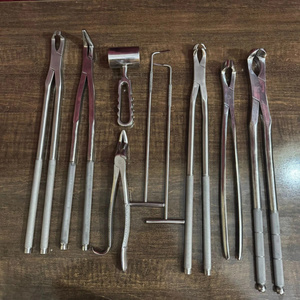 ชุดเครื่องมือทันตกรรมสำหรับม้า สแตนเลสสตีล อุปกรณ์ดูแลฟันม้า สำหรับการตรวจฟันและการดูแลช่องปาก - Product Image 4