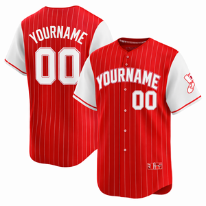 Custom Sublimated Baseball Jersey Button Team Uniform Personalized Name Number Sports Shirt Men Adult Spandex/Polyester Mesh - Product Image 1