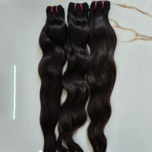 ผมมนุษย์อินเดียแบบดิบธรรมชาติ ลอนคลื่น  จัดเรียงเกล็ดผมอย่างสมบูรณ์แบบ ผมเวอร์จิ้น - Product Image 1